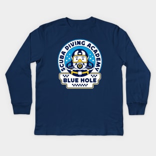 The Deep Sea Diver Academy Kids Long Sleeve T-Shirt